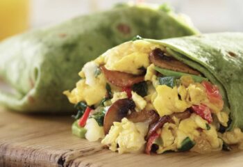 Burrito - Breaktfast w/ eggs , ground Turkey, cheese, side of pico de gallo