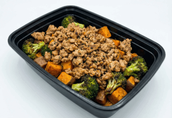 Ground Turkey w/ sweet potatoes & broccoli